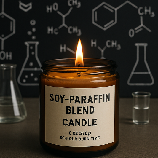 🕯️ How a Soy-Paraffin Blend Powers Our 50-Hour Study Candle
