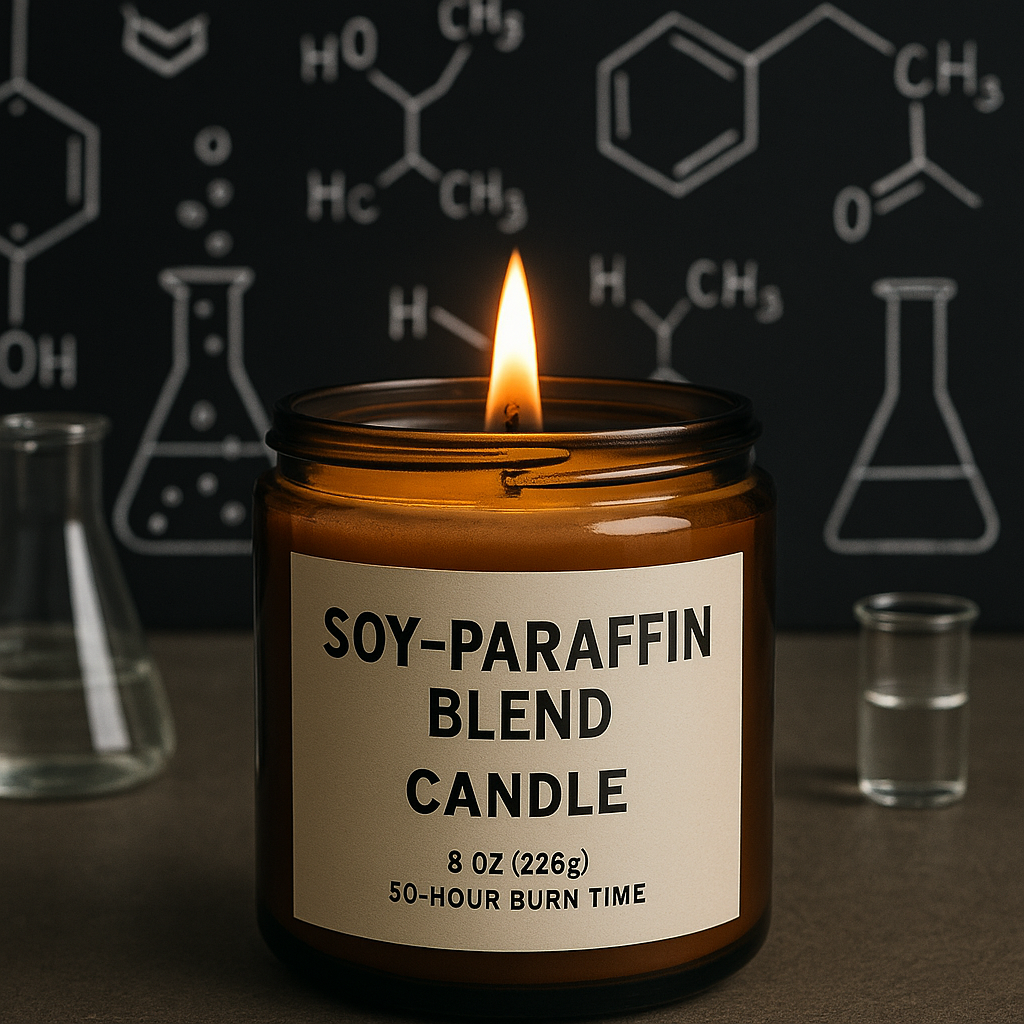 🕯️ How a Soy-Paraffin Blend Powers Our 50-Hour Study Candle